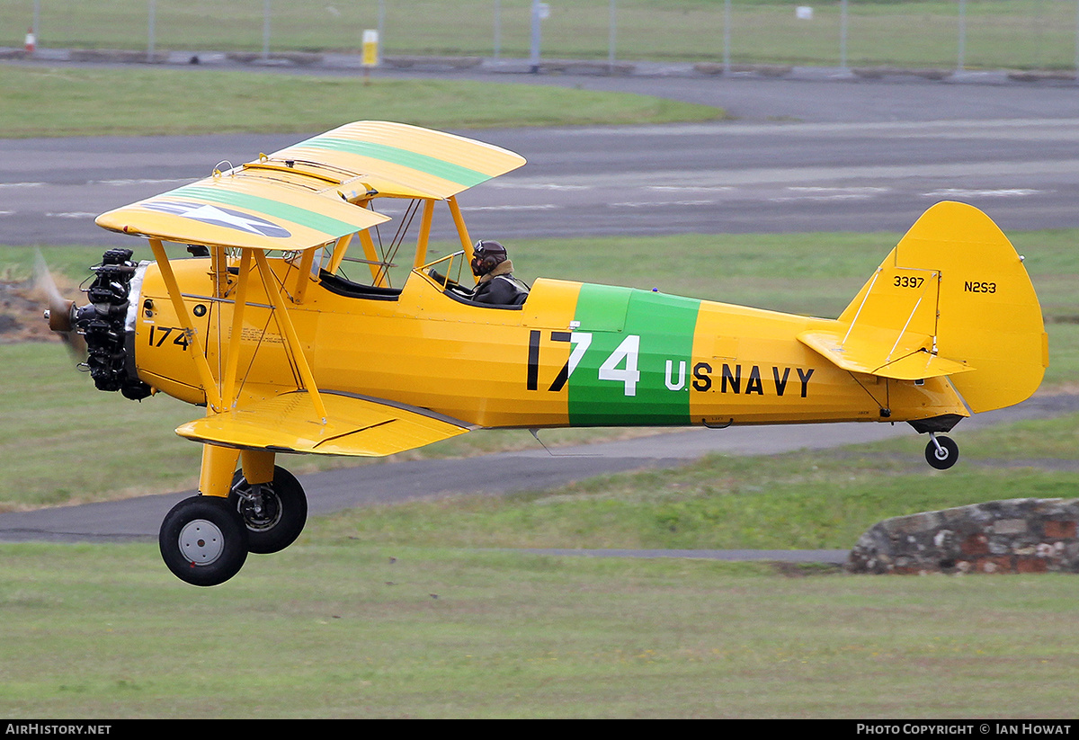 Aircraft Photo of G-OBEE / 3397 | Boeing N2S-3 Kaydet (B75N1) | USA - Navy | AirHistory.net #147679