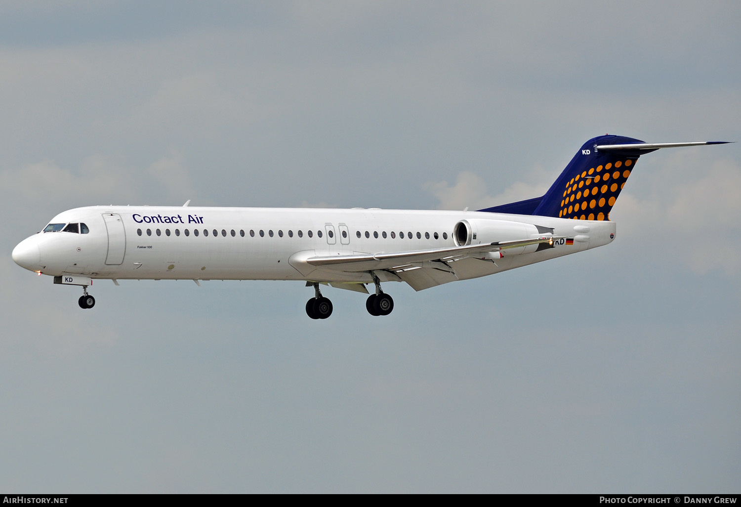 Aircraft Photo of D-AFKD | Fokker 100 (F28-0100) | Contact Air | AirHistory.net #147703