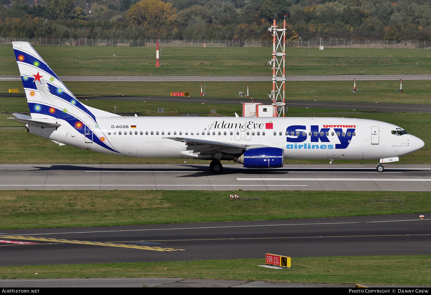 Aircraft Photo of D-AGSB | Boeing 737-883 | German Sky Airlines | AirHistory.net #147747