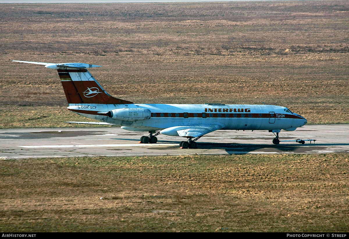 Aircraft Photo of DDR-SCF | Tupolev Tu-134K | Interflug | AirHistory.net #147754