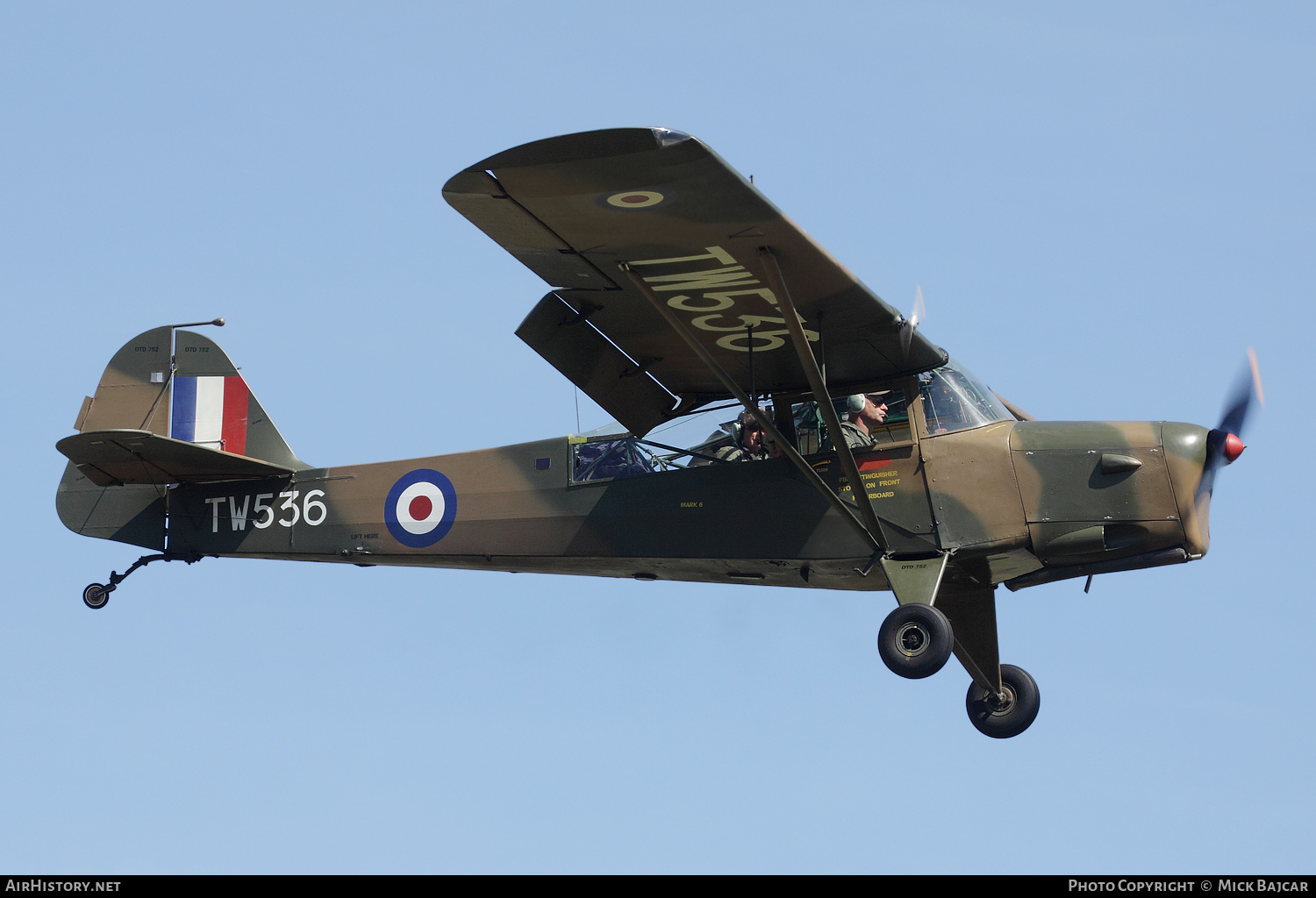 Aircraft Photo of G-BNGE / TW536 | Auster AOP6 | UK - Army | AirHistory.net #147792