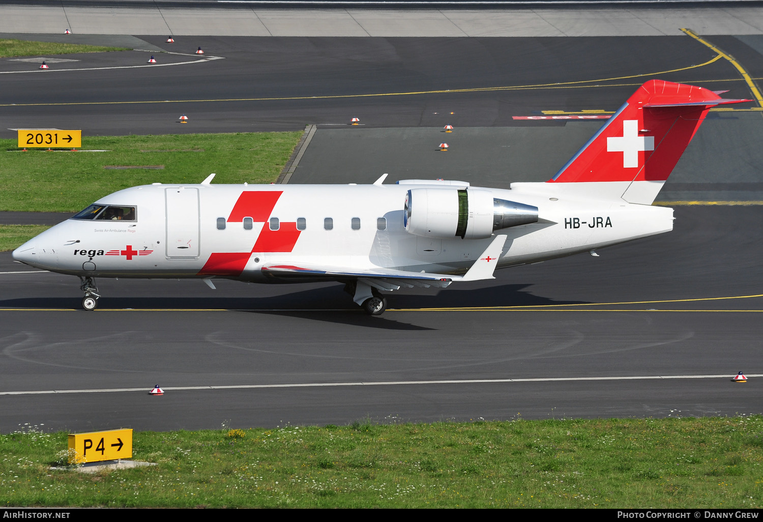Aircraft Photo of HB-JRA | Bombardier Challenger 604 (CL-600-2B16) | REGA - Swiss Air Ambulance | AirHistory.net #147852