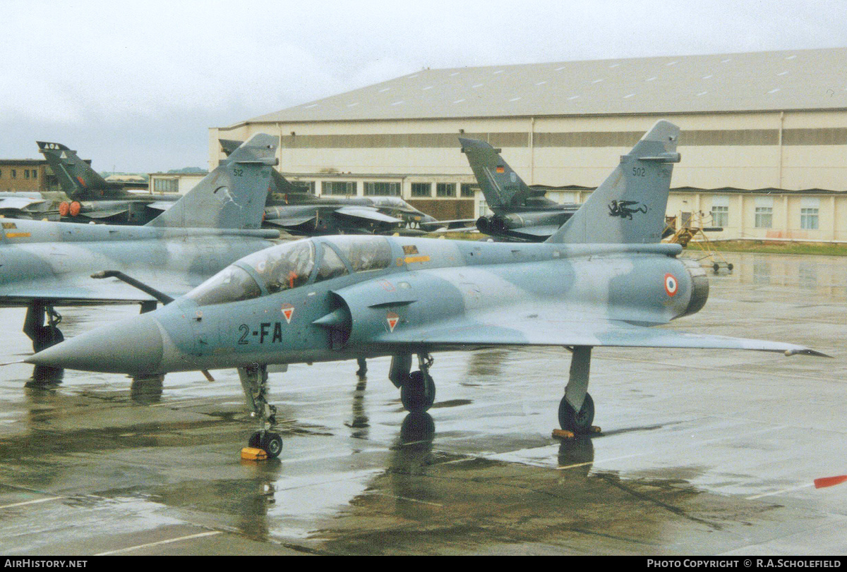 Aircraft Photo of 502 | Dassault Mirage 2000B | France - Air Force | AirHistory.net #147883
