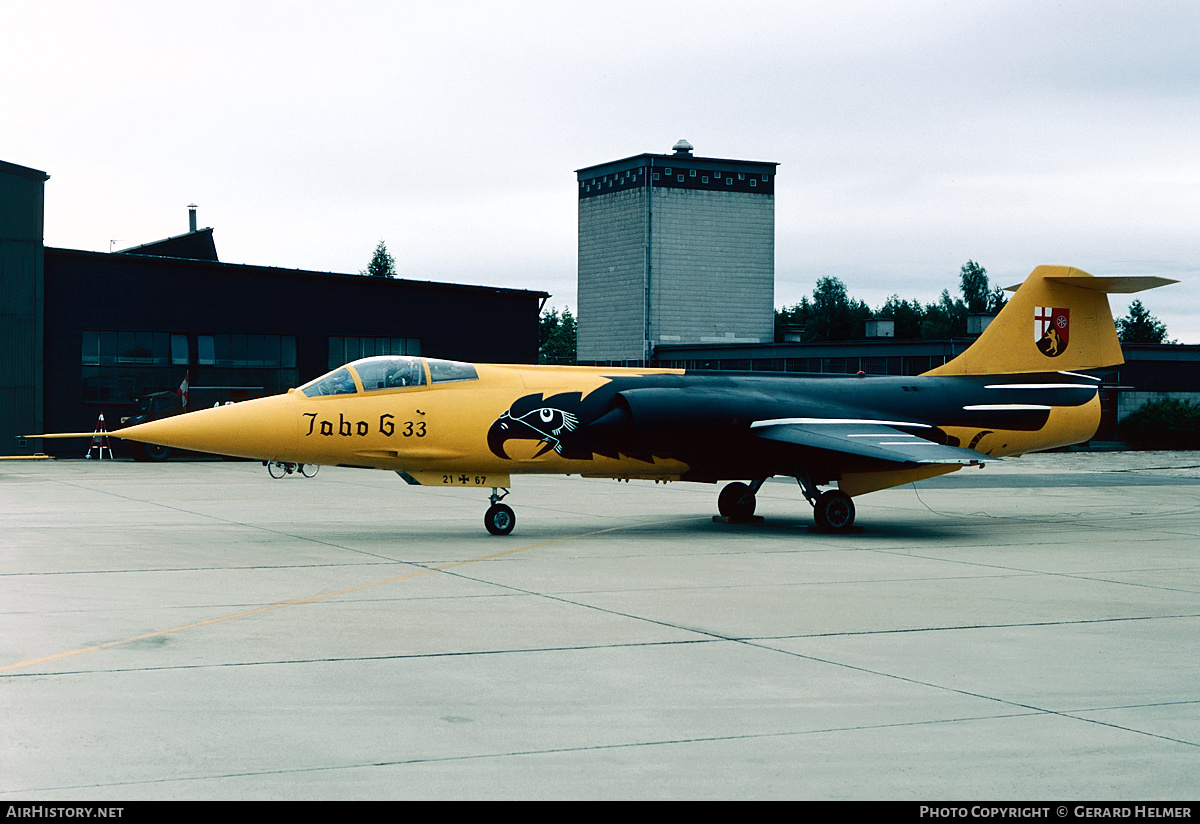 Aircraft Photo of 2167 | Lockheed F-104G Starfighter | Germany - Air Force | AirHistory.net #147973
