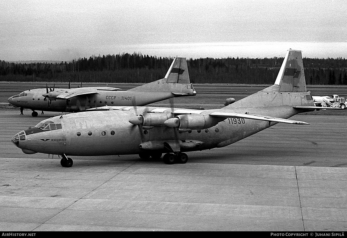 Aircraft Photo of CCCP-11930 | Antonov An-12BP | Aeroflot | AirHistory.net #147978