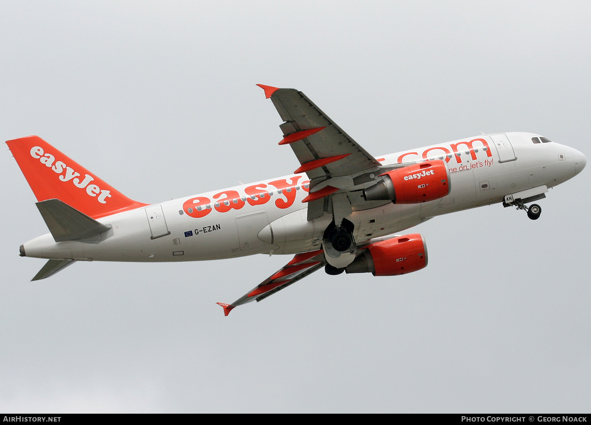 Aircraft Photo of G-EZAN | Airbus A319-111 | EasyJet | AirHistory.net #148039