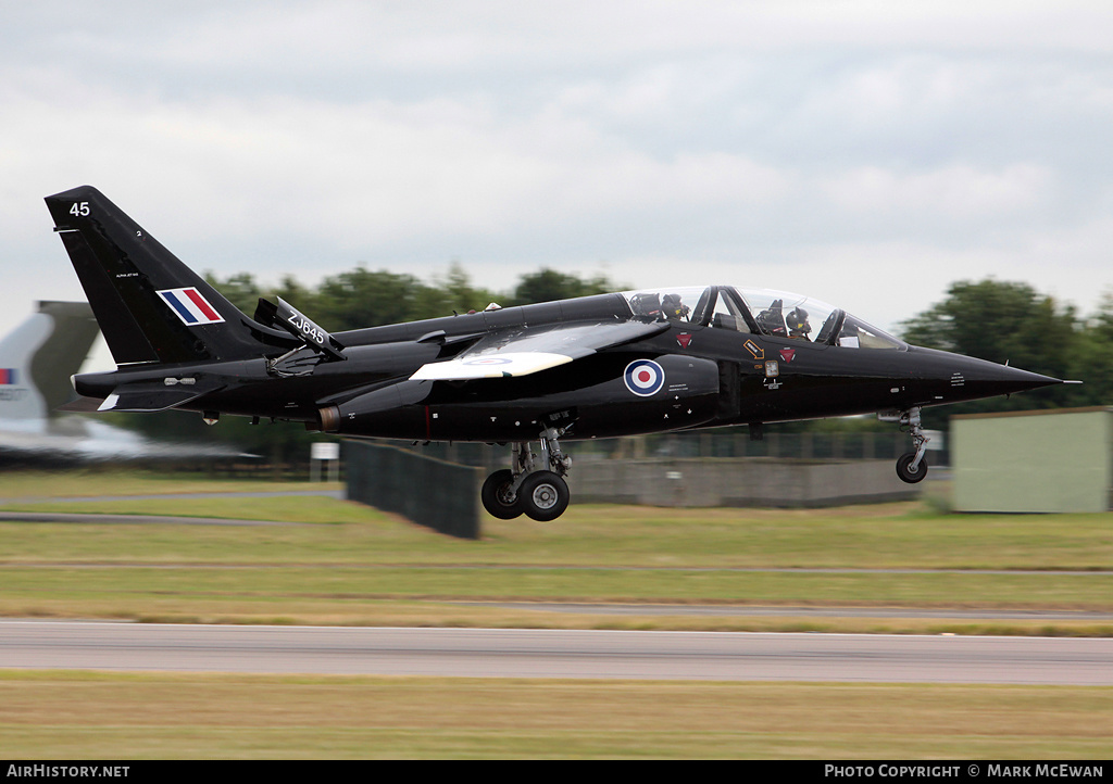 Aircraft Photo of ZJ645 | Dassault-Dornier Alpha Jet A | UK - Air Force | AirHistory.net #148045