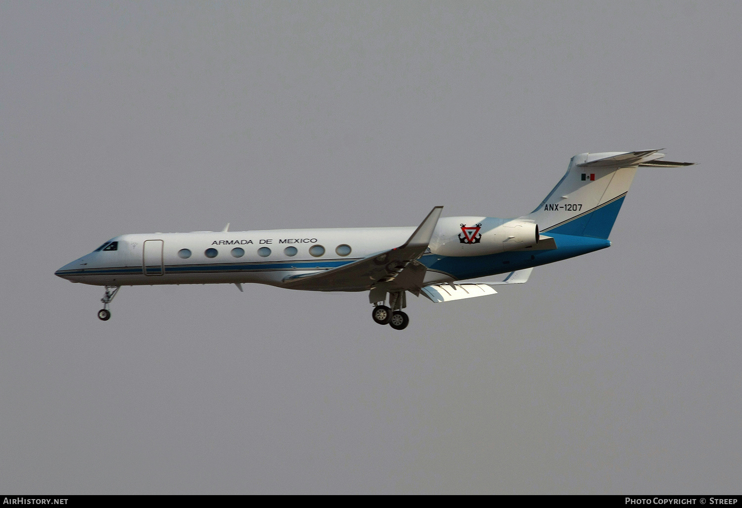 Aircraft Photo of ANX-1207 | Gulfstream Aerospace G-V-SP Gulfstream G550 | Mexico - Navy | AirHistory.net #148062