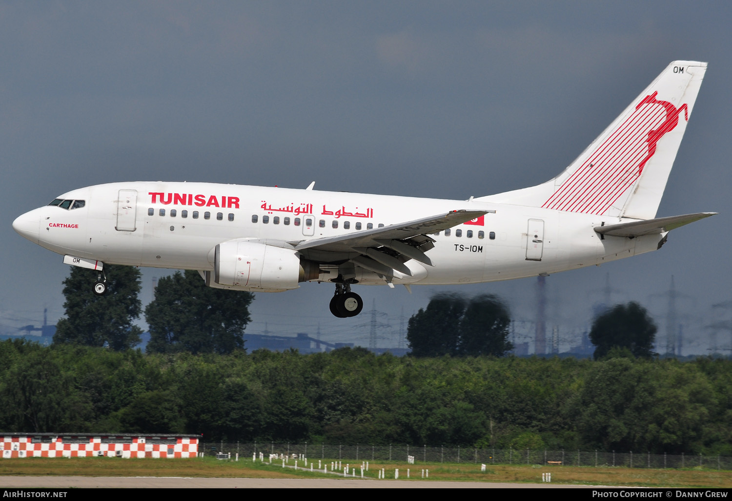 Aircraft Photo of TS-IOM | Boeing 737-6H3 | Tunisair | AirHistory.net #148069