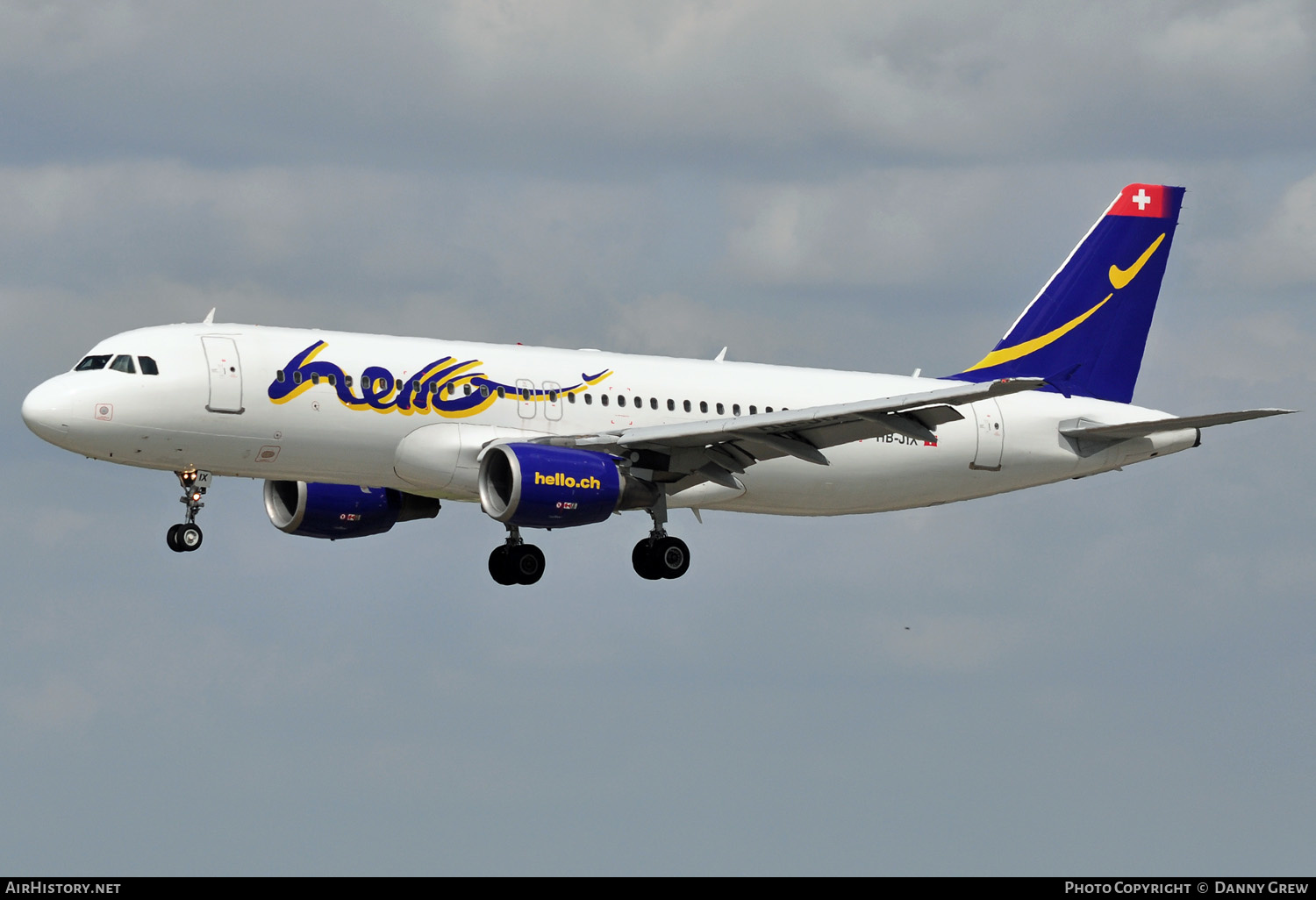Aircraft Photo of HB-JIX | Airbus A320-214 | Hello | AirHistory.net #148088