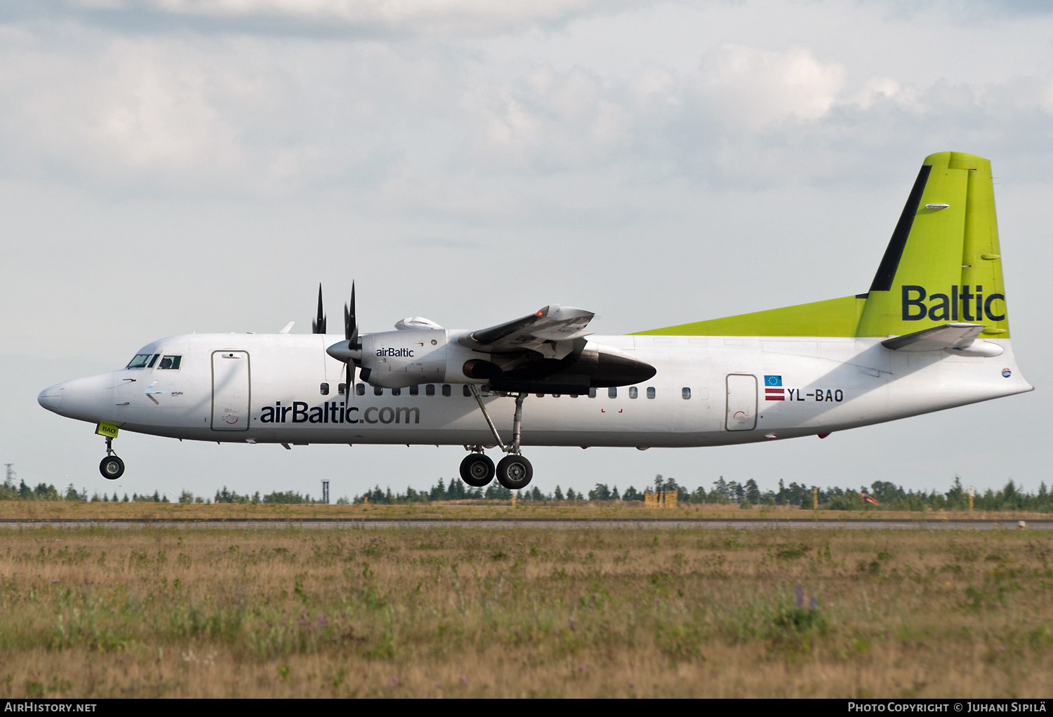 Aircraft Photo of YL-BAO | Fokker 50 | AirBaltic | AirHistory.net #148109