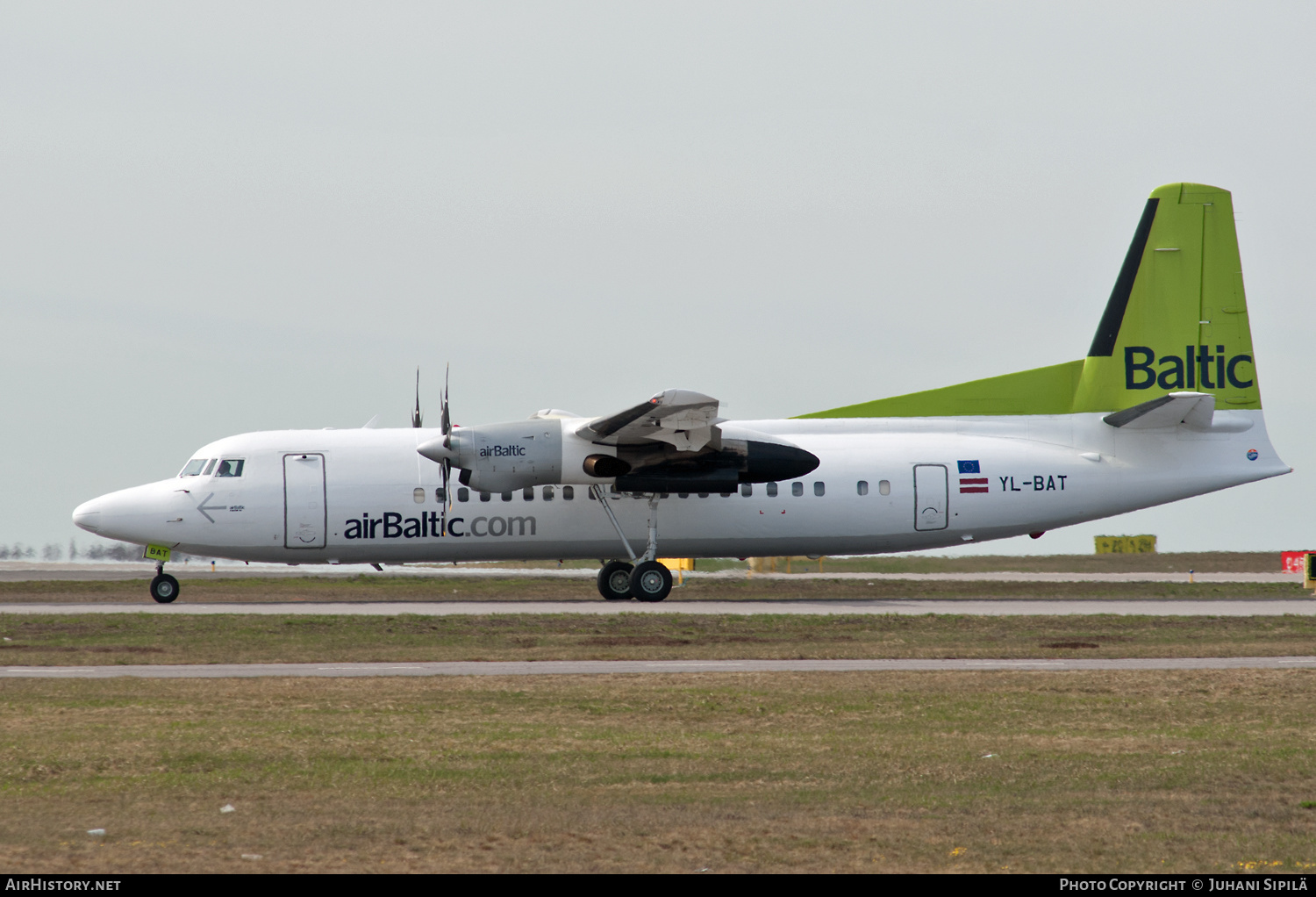 Aircraft Photo of YL-BAT | Fokker 50 | AirBaltic | AirHistory.net #148113