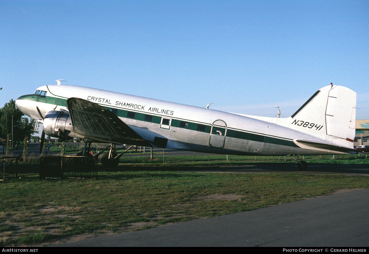Aircraft Photo of N38941 | Douglas DC-3-455 | Crystal Shamrock Airlines | AirHistory.net #148142