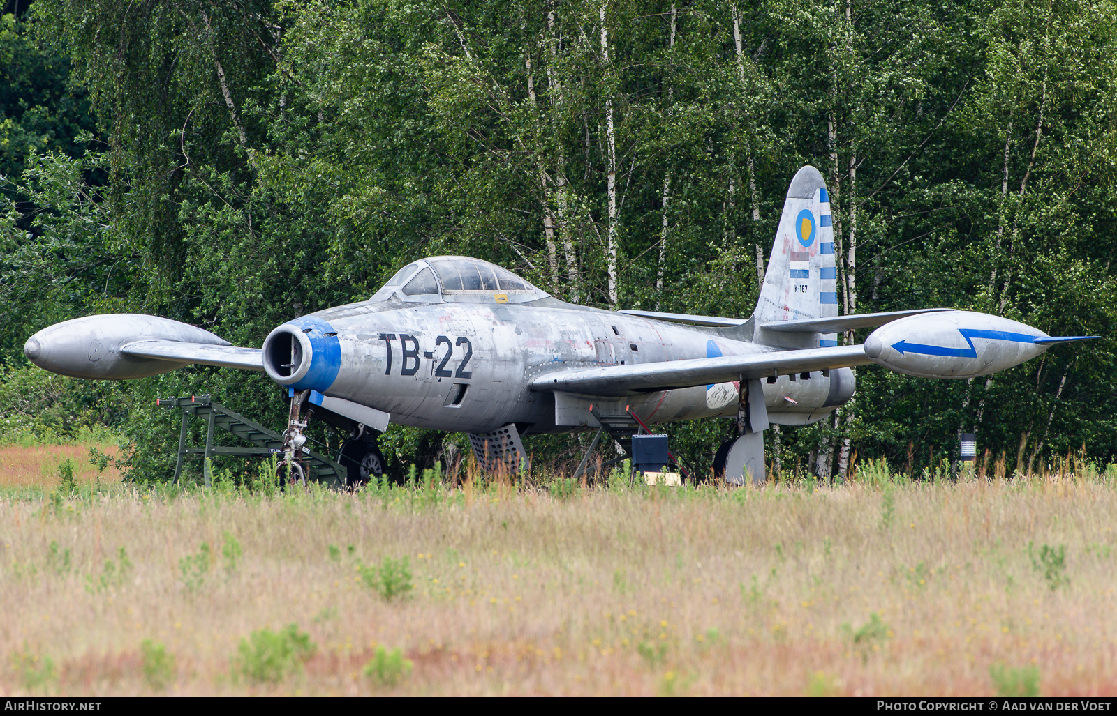 Aircraft Photo of K-167 | Republic F-84G Thunderjet | Netherlands - Air Force | AirHistory.net #148167