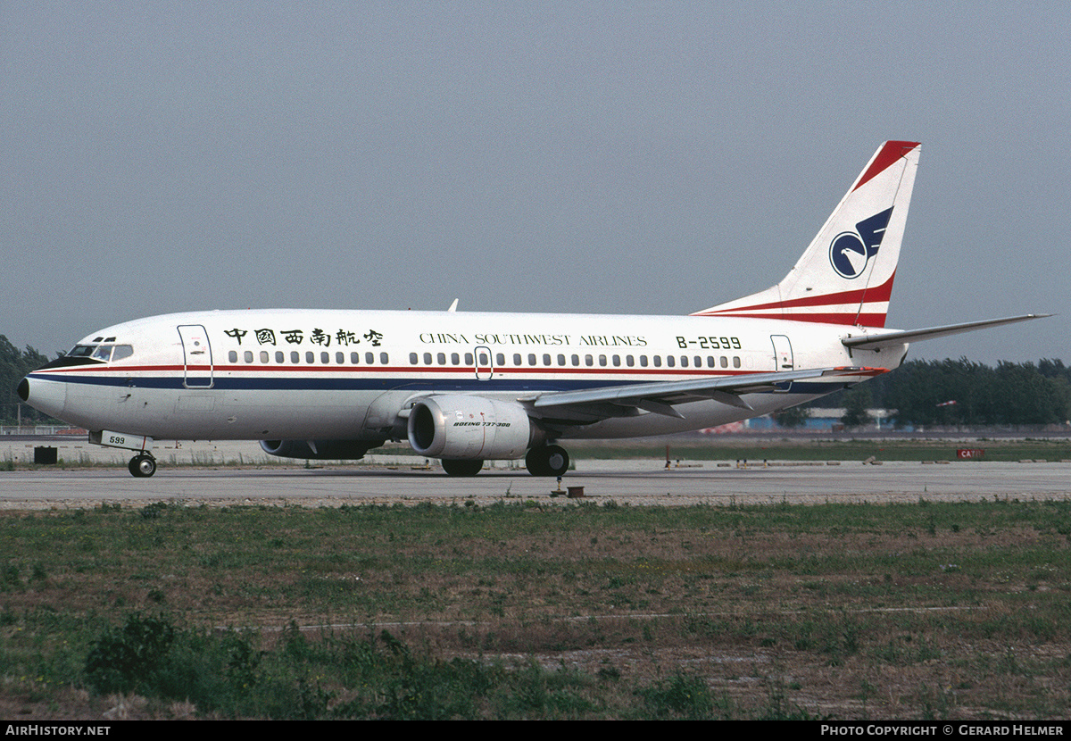 Aircraft Photo of B-2599 | Boeing 737-3Z0 | China Southwest Airlines | AirHistory.net #148168