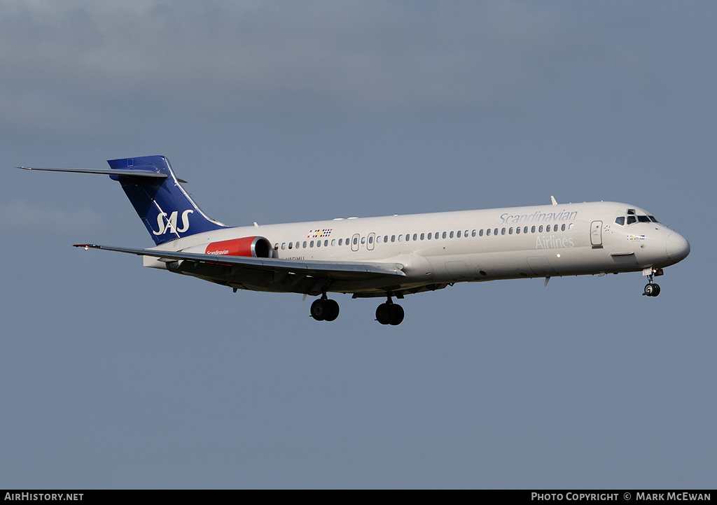 Aircraft Photo of LN-RMU | McDonnell Douglas MD-87 (DC-9-87) | Scandinavian Airlines - SAS | AirHistory.net #148186