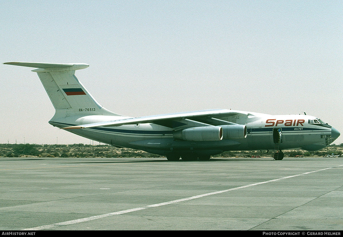 Aircraft Photo of RA-76513 | Ilyushin Il-76T | SPAIR Air Transport Corporation | AirHistory.net #148203