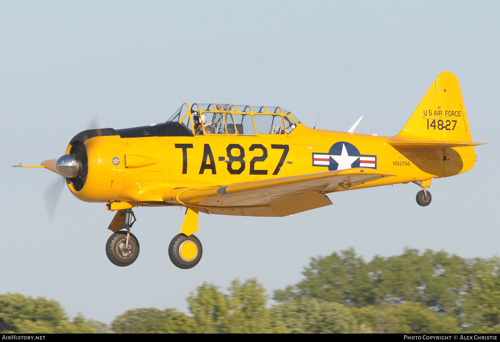 Aircraft Photo of N92796 / 14827 | North American T-6G Texan | USA - Air Force | AirHistory.net #148251