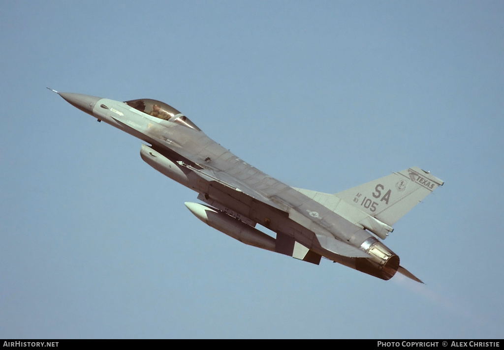 Aircraft Photo of 83-1105 / AF83-105 | General Dynamics F-16A Fighting Falcon | USA - Air Force | AirHistory.net #148285