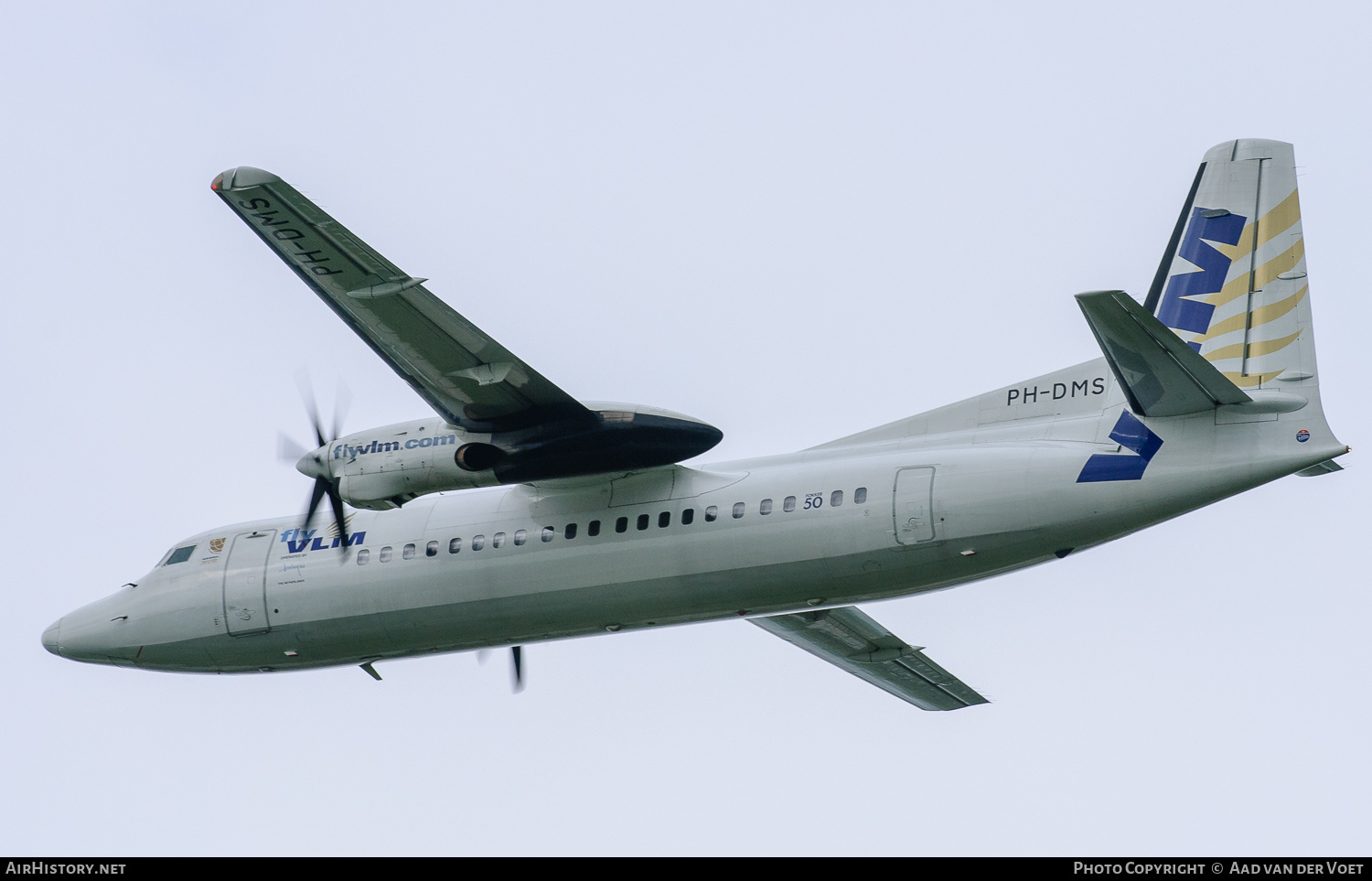 Aircraft Photo of PH-DMS | Fokker 50 | VLM Airlines | AirHistory.net #148286