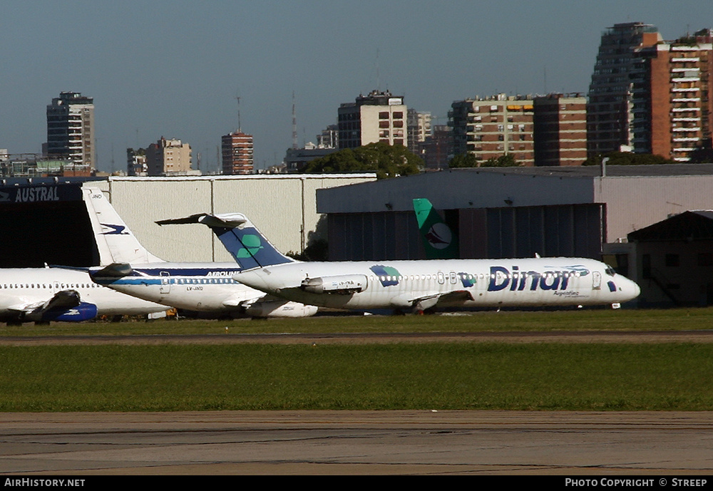 Aircraft Photo of LV-YNA | McDonnell Douglas DC-9-41 | Dinar Líneas Aéreas | AirHistory.net #148305