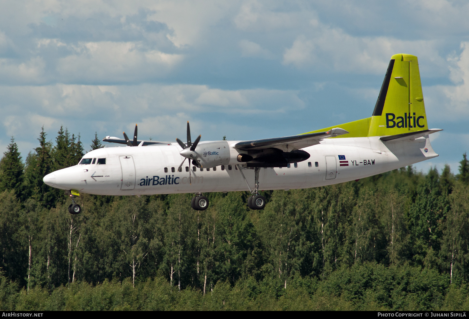 Aircraft Photo of YL-BAW | Fokker 50 | AirBaltic | AirHistory.net #148325