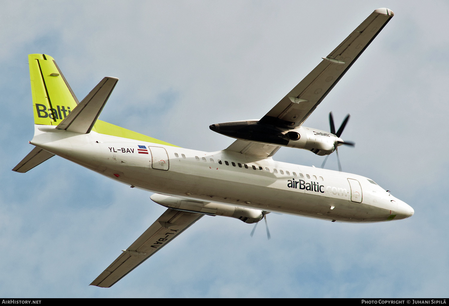 Aircraft Photo of YL-BAV | Fokker 50 | AirBaltic | AirHistory.net #148331