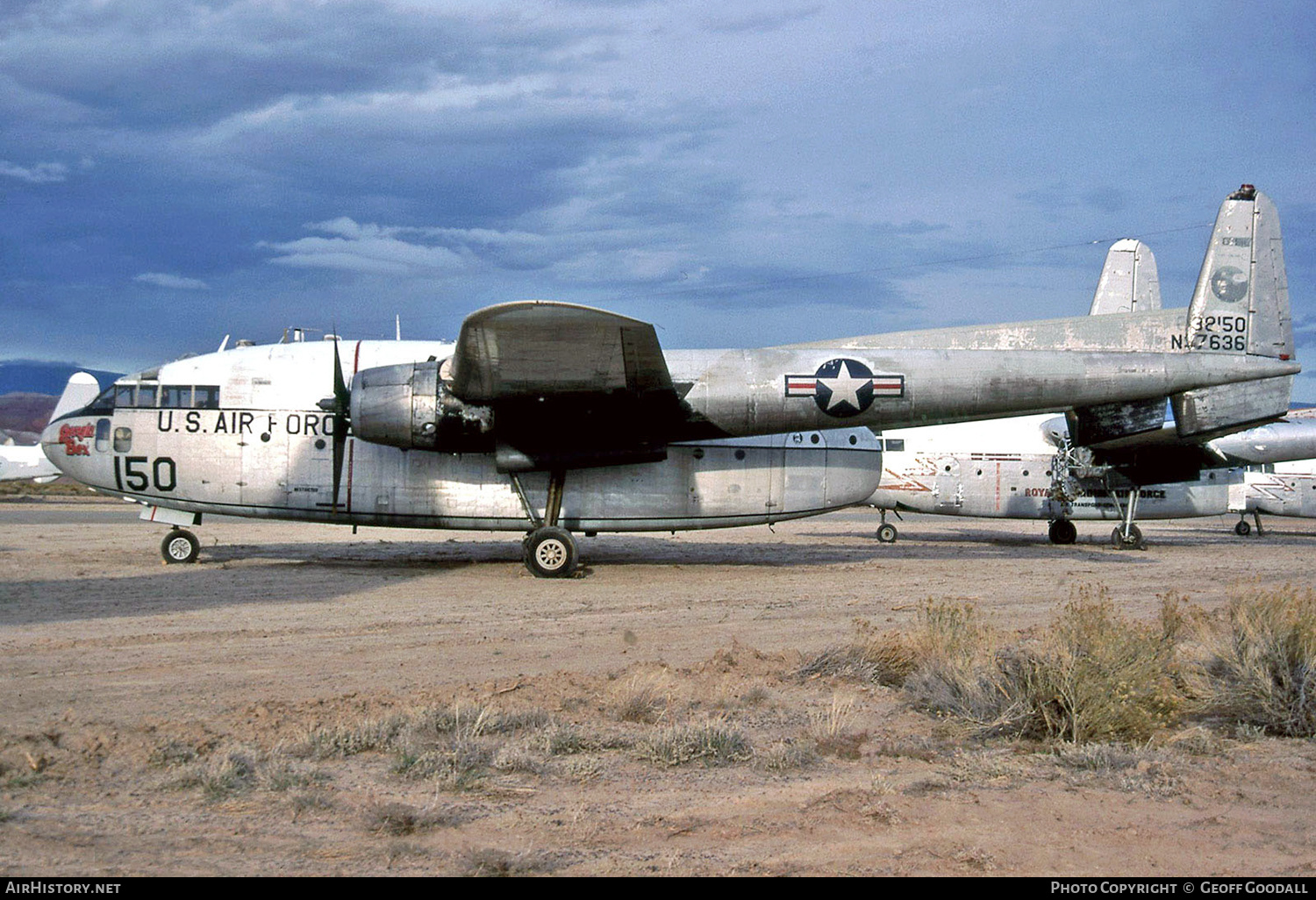 Aircraft Photo of N37636 / 38150 | Fairchild C-119L Flying Boxcar | USA - Air Force | AirHistory.net #148334