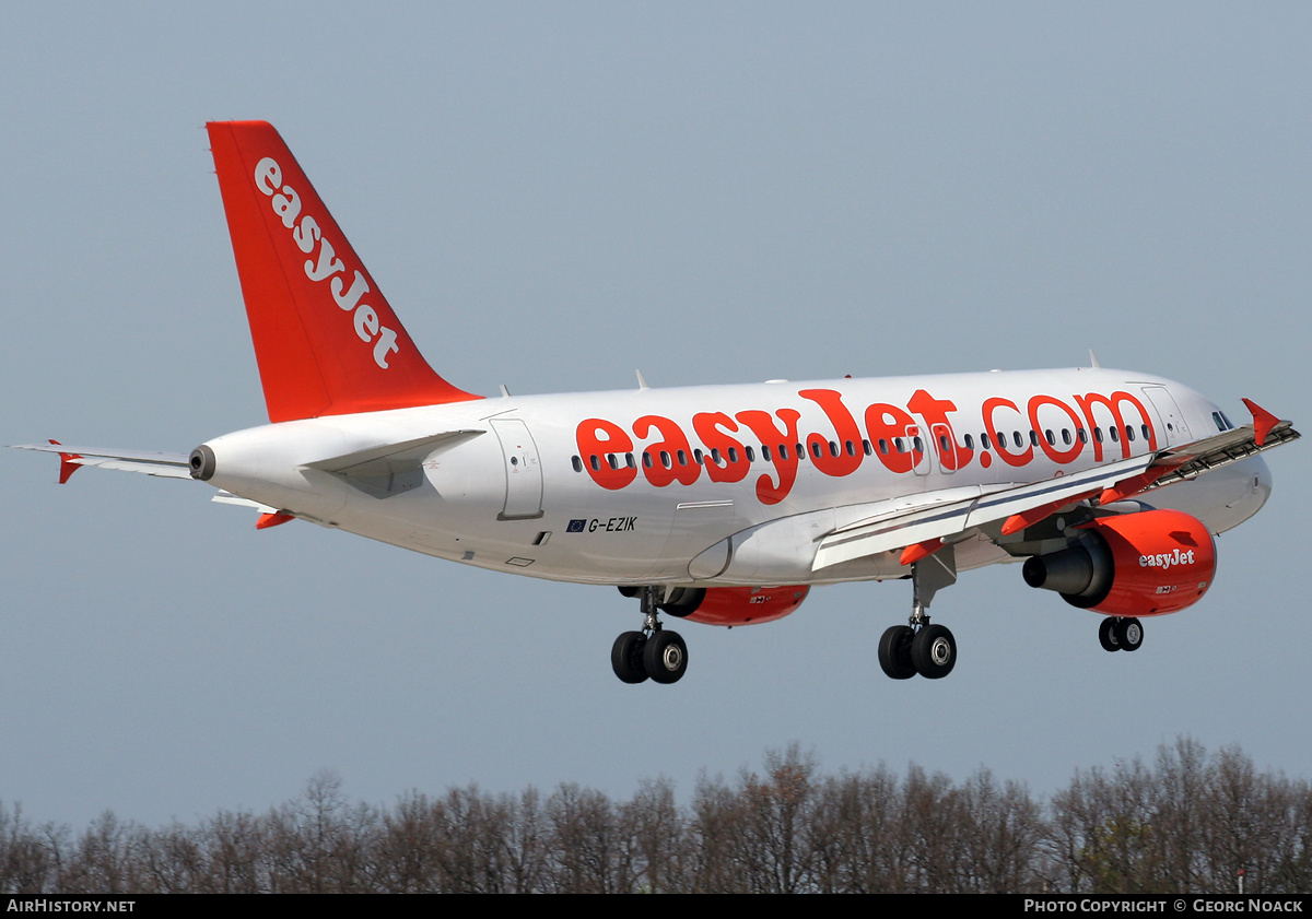 Aircraft Photo of G-EZIK | Airbus A319-111 | EasyJet | AirHistory.net #148416