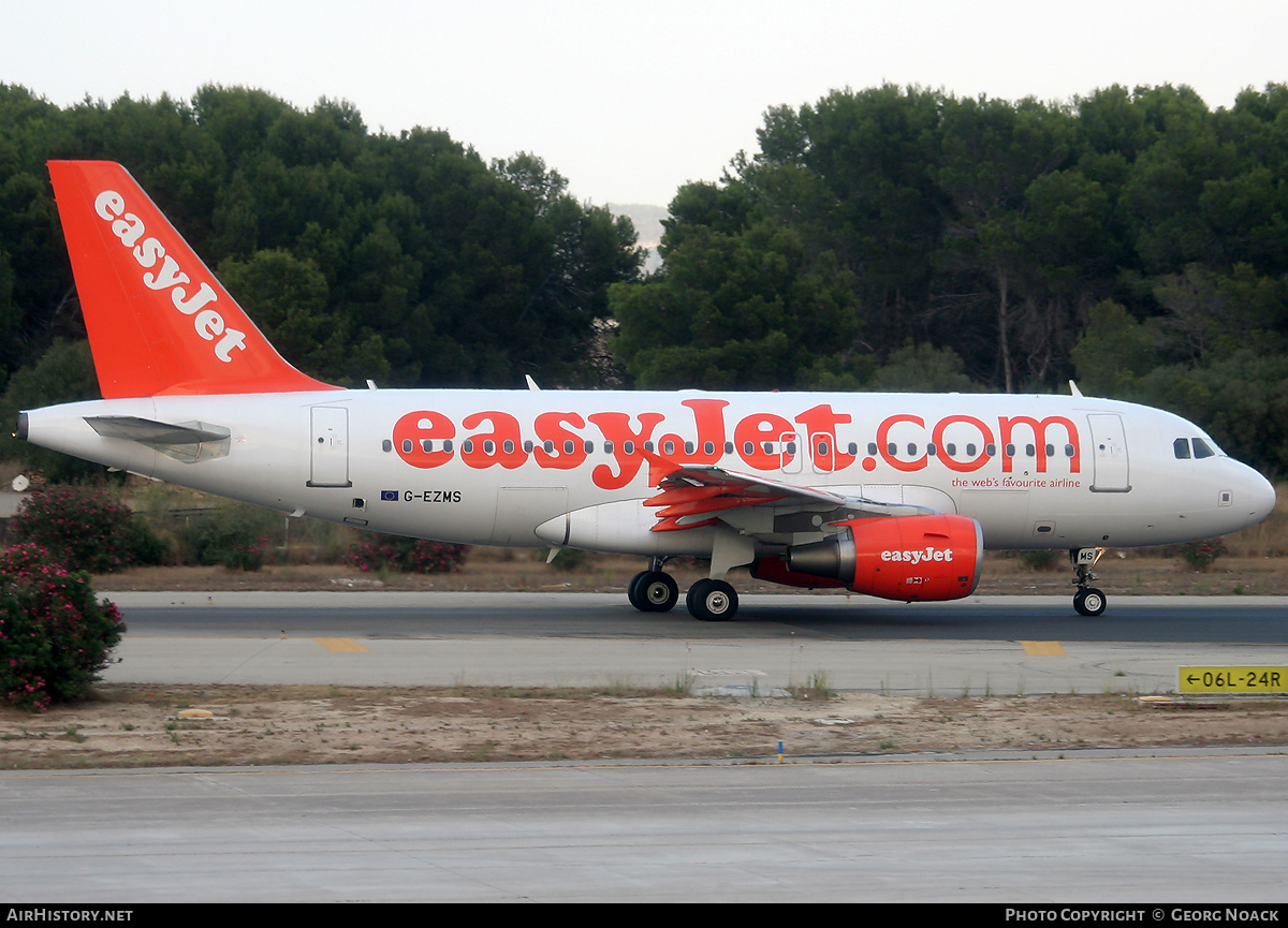 Aircraft Photo of G-EZMS | Airbus A319-111 | EasyJet | AirHistory.net #148427