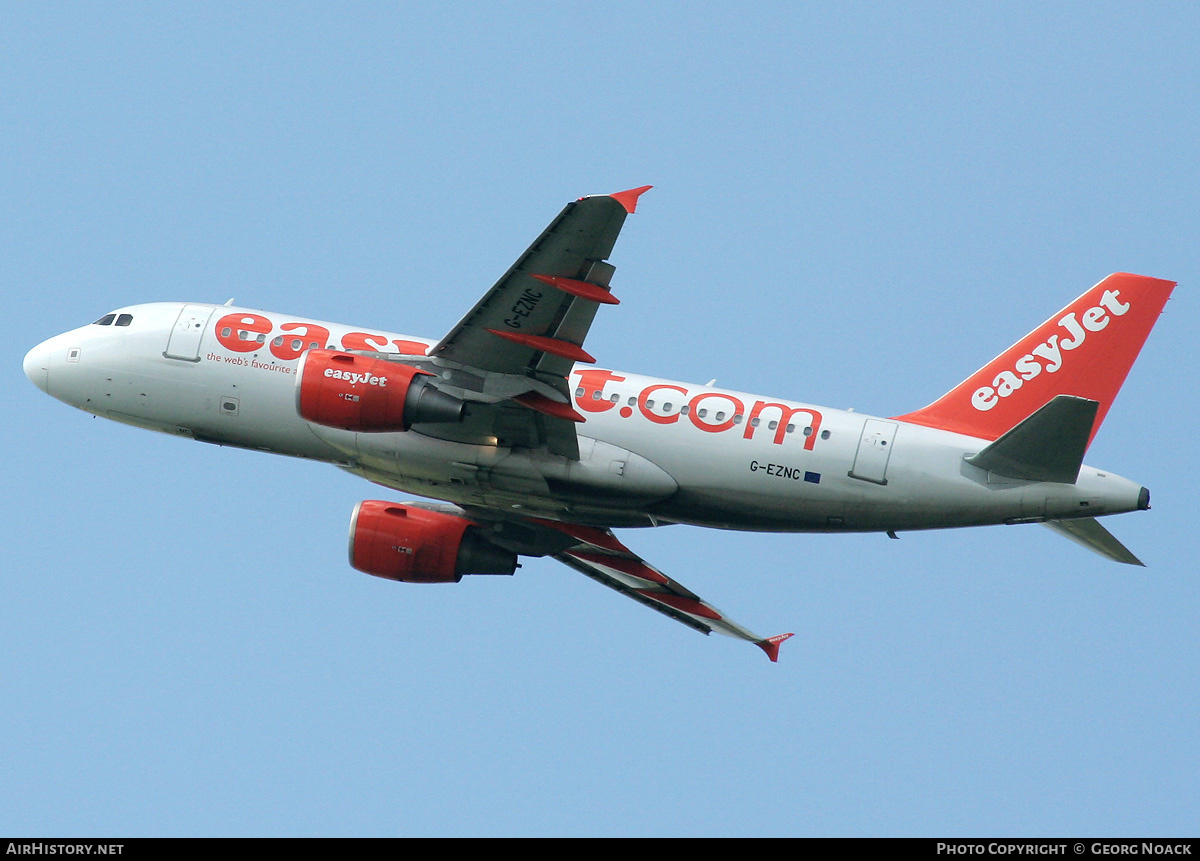 Aircraft Photo of G-EZNC | Airbus A319-111 | EasyJet | AirHistory.net #148444