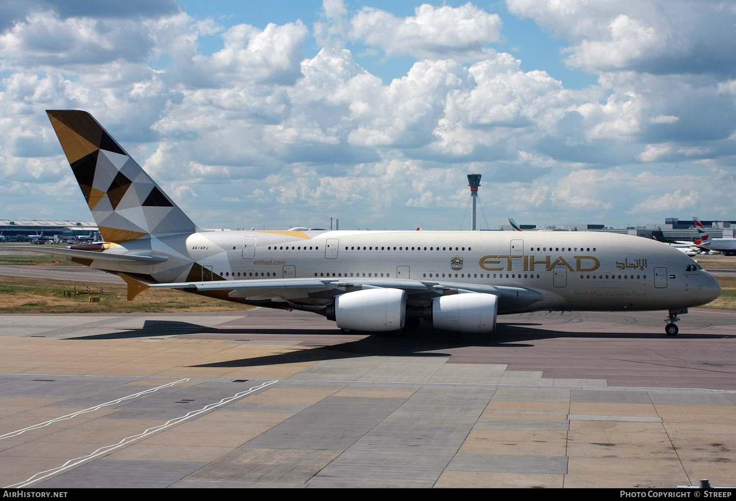 Aircraft Photo of A6-APJ | Airbus A380-861 | Etihad Airways | AirHistory.net #148448