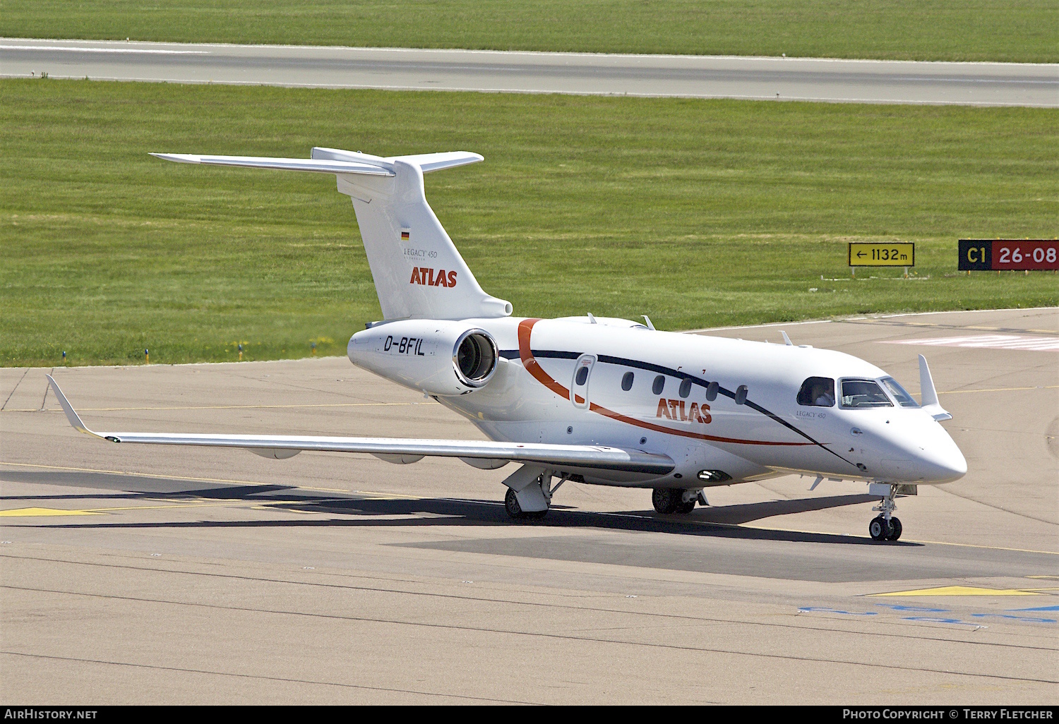 Aircraft Photo of D-BFIL | Embraer EMB-545 Legacy 450 | Atlas Air Service - AAS | AirHistory.net #148516