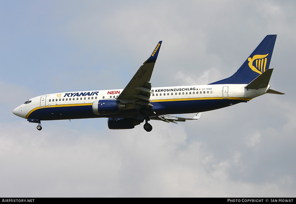 Aircraft Photo of EI-DAD | Boeing 737-8AS | Ryanair | AirHistory.net #148526