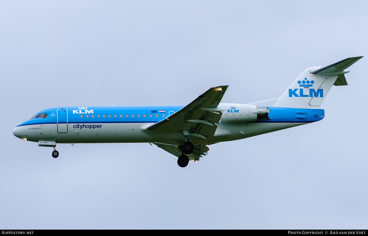 Aircraft Photo of PH-KZI | Fokker 70 (F28-0070) | KLM Cityhopper | AirHistory.net #148562