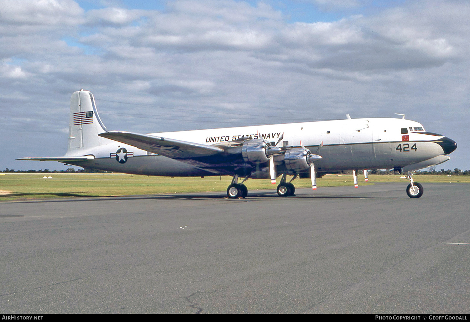 Aircraft Photo of 128424 | Douglas VC-118B Liftmaster (DC-6A) | USA - Navy | AirHistory.net #148565
