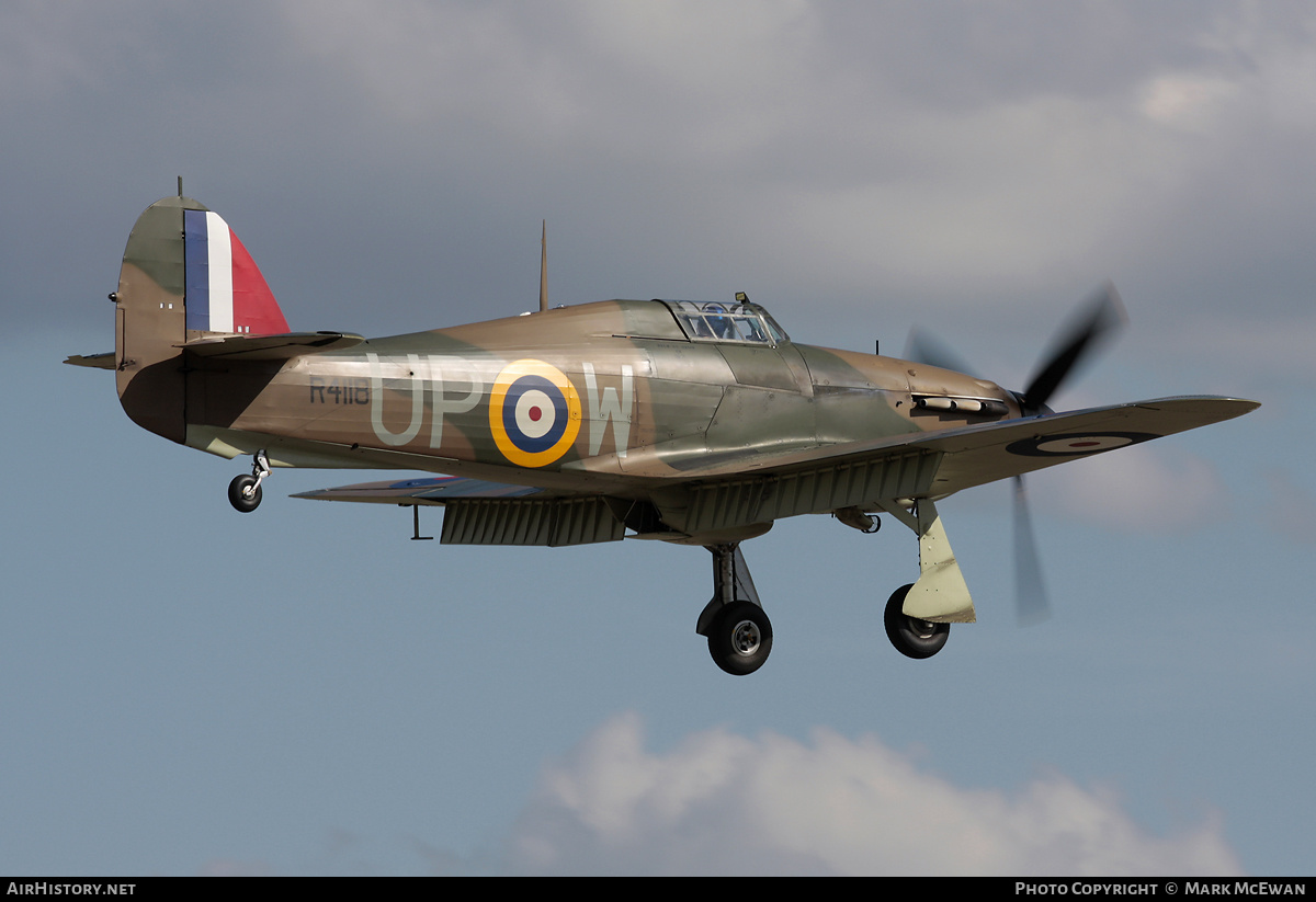 Aircraft Photo of G-HUPW / R4118 | Hawker Hurricane Mk1 | UK - Air Force | AirHistory.net #148631