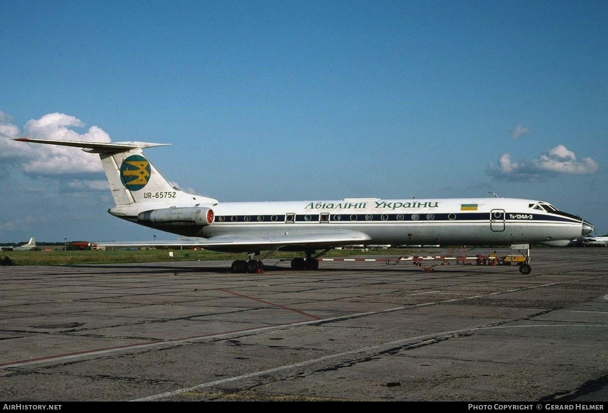 Aircraft Photo of UR-65752 | Tupolev Tu-134A-3 | Air Ukraine | AirHistory.net #148639