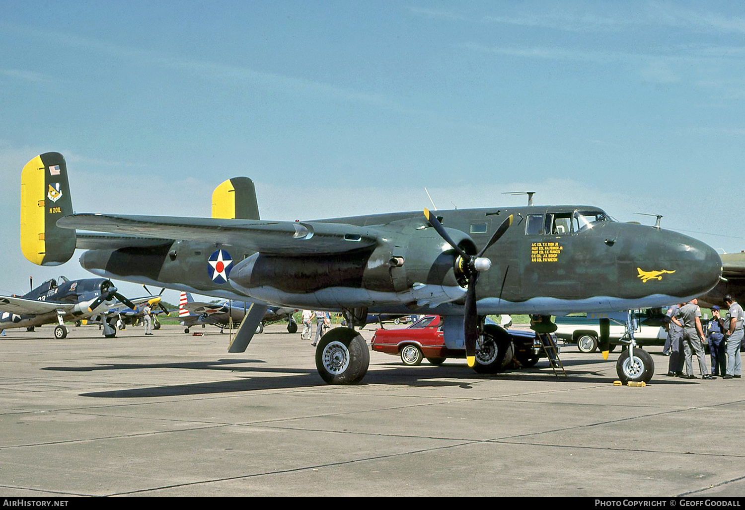 Aircraft Photo of N201L | North American B-25J Mitchell | USA - Air Force | AirHistory.net #148644