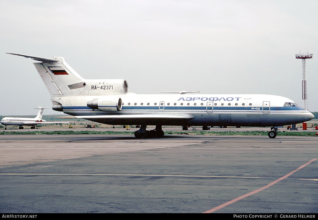 Aircraft Photo of RA-42371 | Yakovlev Yak-42D | Aeroflot | AirHistory.net #148654