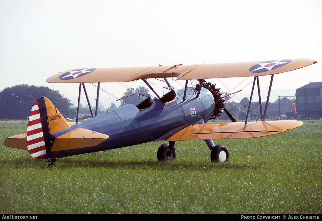 Aircraft Photo of G-NZSS / 343251 | Boeing N2S-5 Kaydet (E75) | USA - Air Force | AirHistory.net #148679