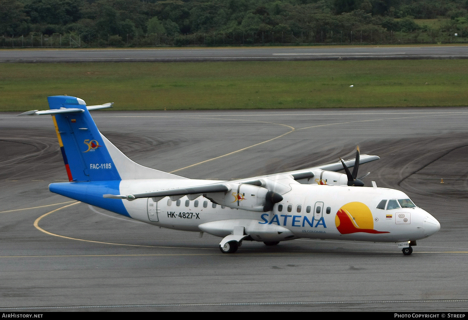 Aircraft Photo of FAC-1185 / HK-4827-X | ATR ATR-42-500 | Colombia - Satena | AirHistory.net #148699