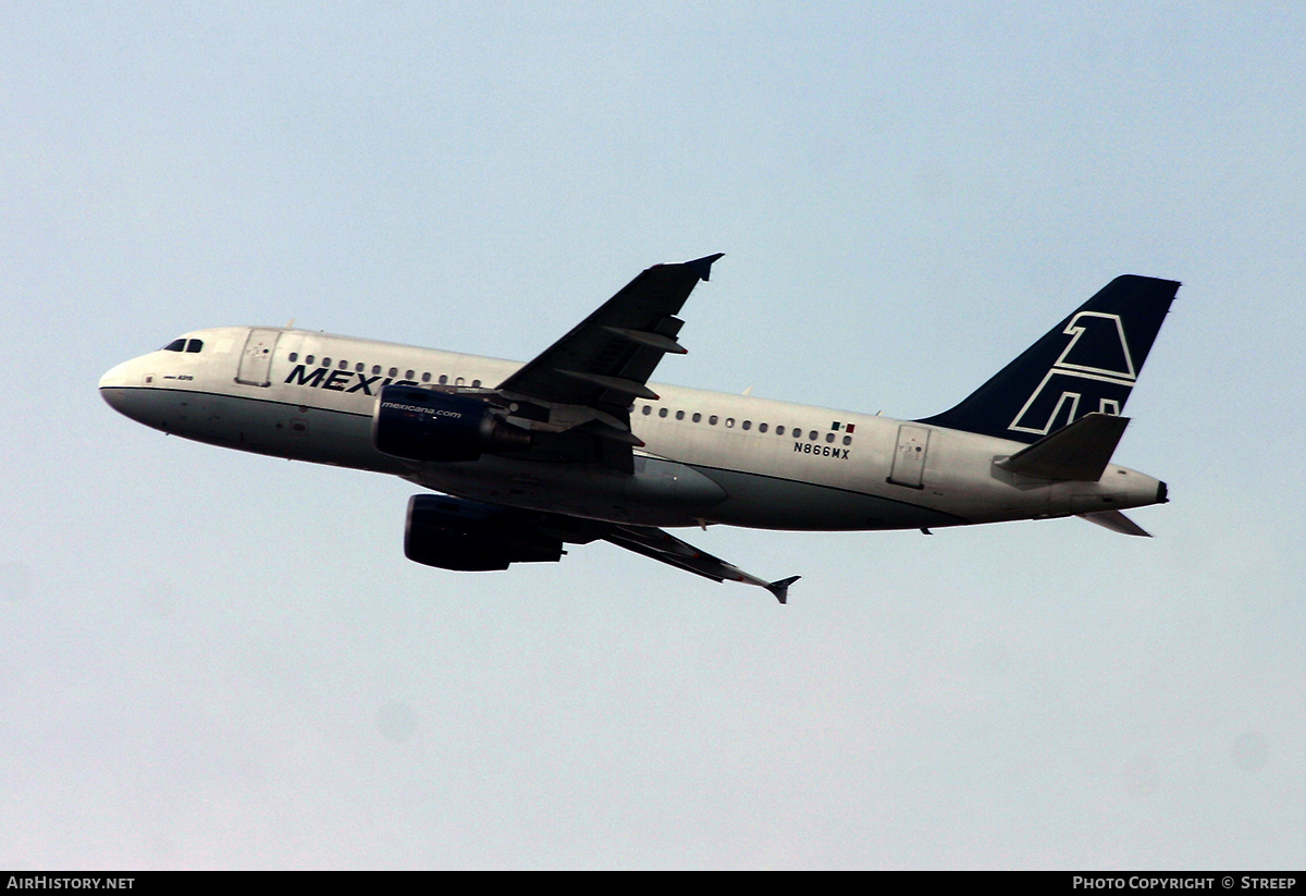 Aircraft Photo of N866MX | Airbus A319-112 | Mexicana | AirHistory.net #148731