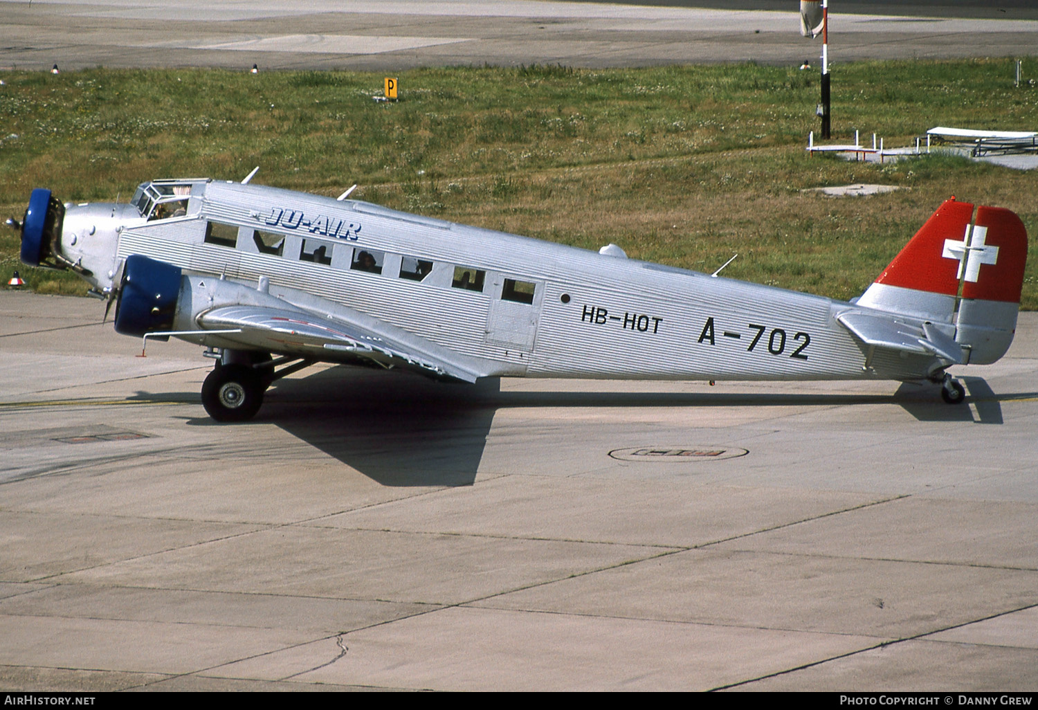 Aircraft Photo of HB-HOT / A-702 | Junkers Ju 52/3m ge | Ju-Air | Switzerland - Air Force | AirHistory.net #148768