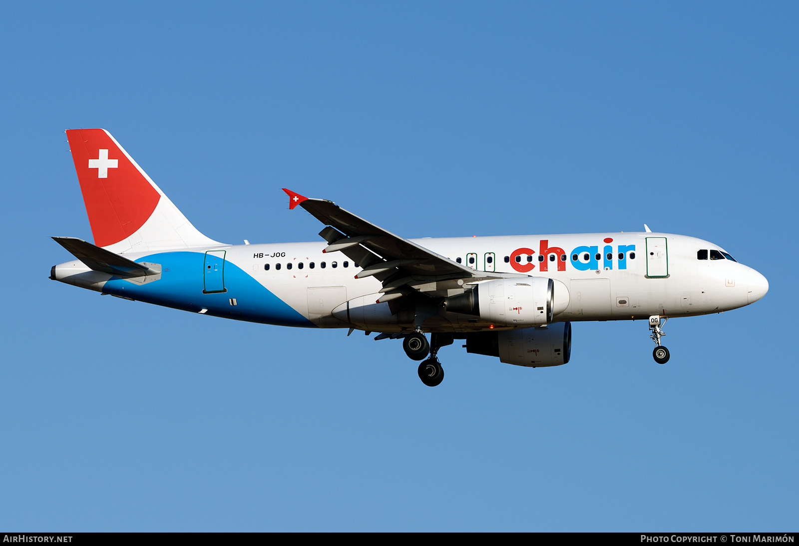 Aircraft Photo of HB-JOG | Airbus A319-112 | Chair Airlines | AirHistory.net #148772