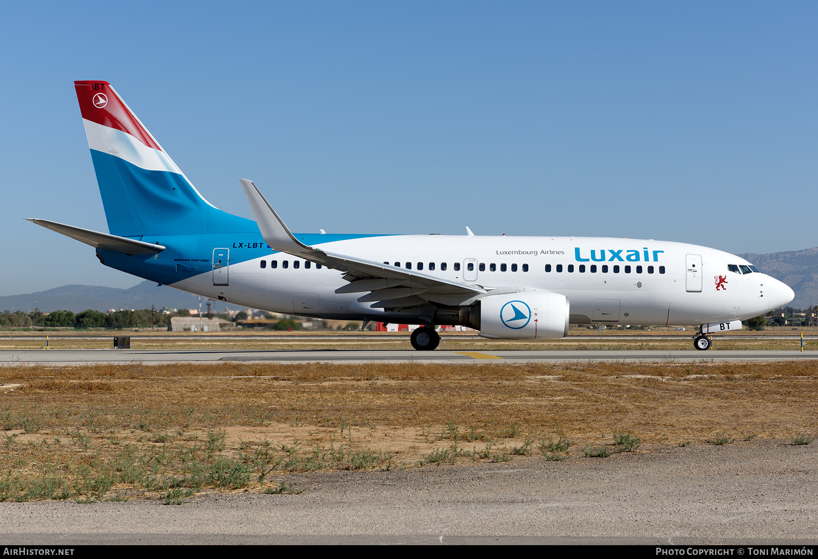 Aircraft Photo of LX-LBT | Boeing 737-7K2 | Luxair | AirHistory.net #148774