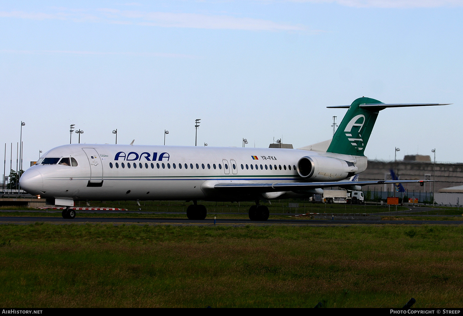 Aircraft Photo of YR-FKA | Fokker 100 (F28-0100) | Adria Airways | AirHistory.net #148852