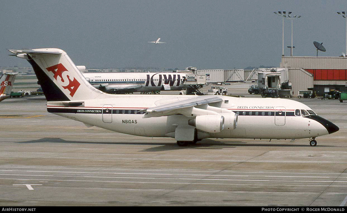 Aircraft Photo of N810AS | British Aerospace BAe-146-200A | Delta Connection | AirHistory.net #148906