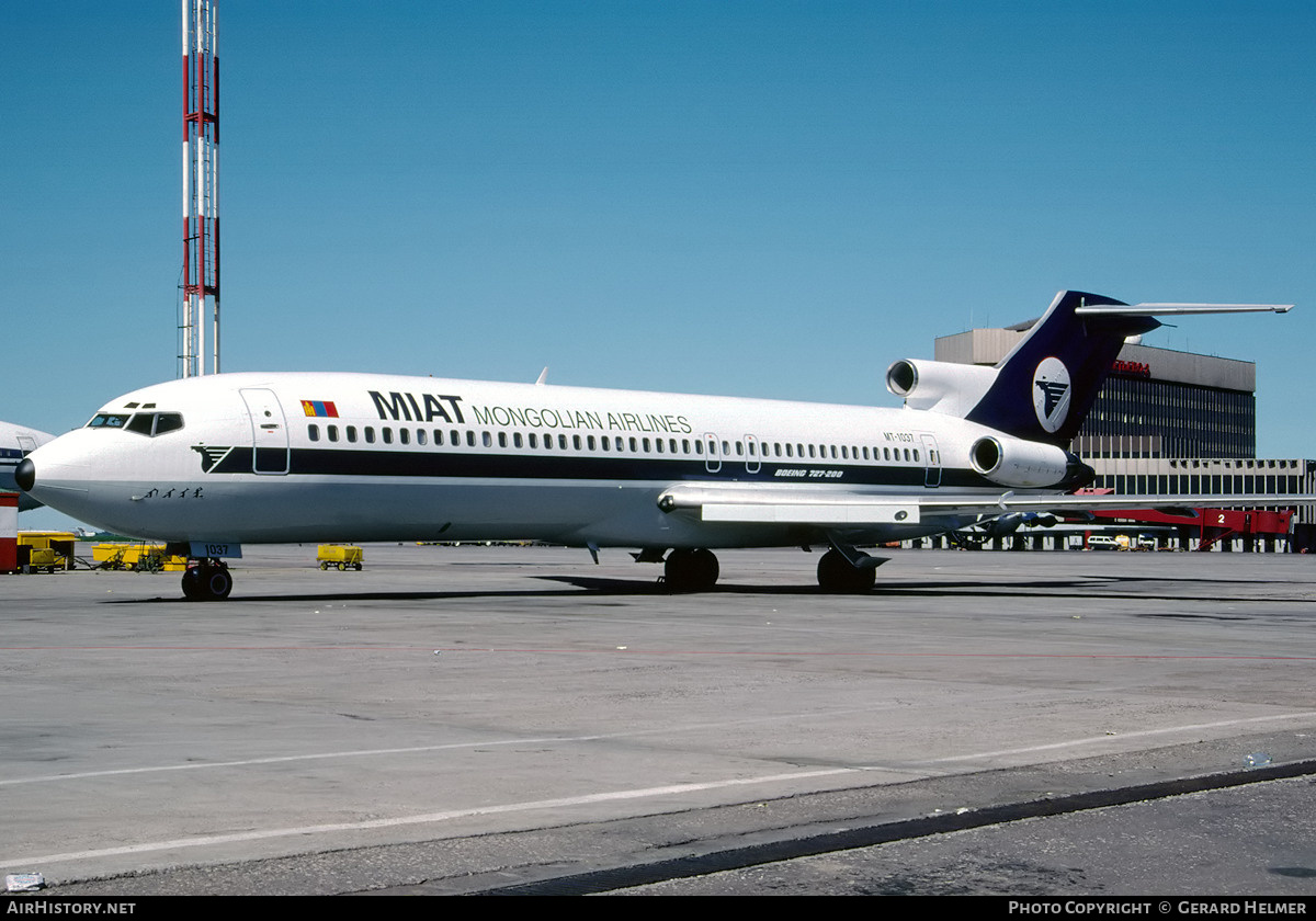 Aircraft Photo of MT-1037 | Boeing 727-281/Adv | MIAT Mongolian Airlines | AirHistory.net #148971