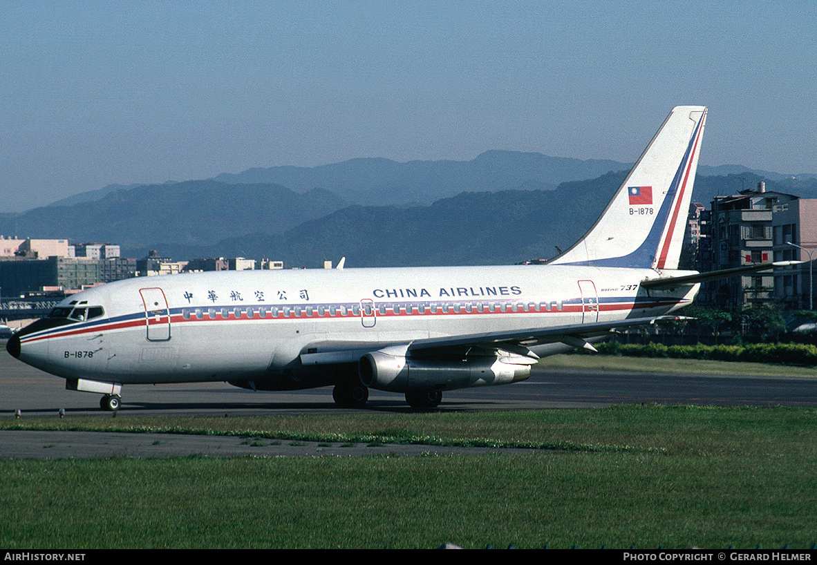 Aircraft Photo of B-1878 | Boeing 737-209/Adv | China Airlines | AirHistory.net #148979